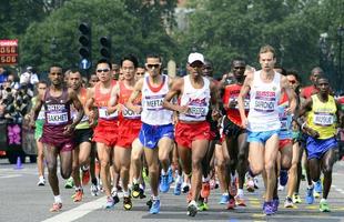 Imagens da maratona na Olimpíada de Londres
