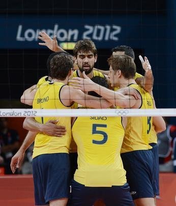 Imagens da final olmpica entre Brasil e Rssia