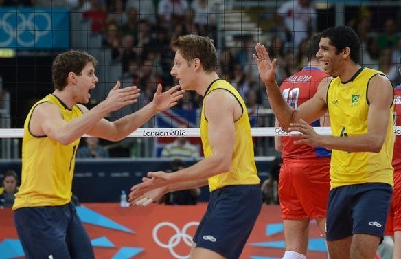 Imagens da final olmpica entre Brasil e Rssia