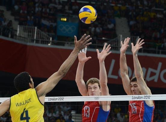 Imagens da final olmpica entre Brasil e Rssia