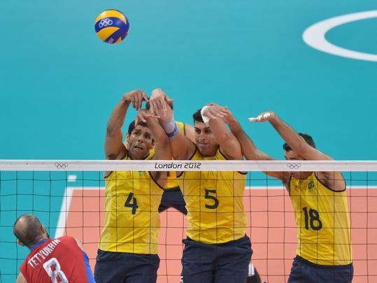 Imagens da final olmpica entre Brasil e Rssia