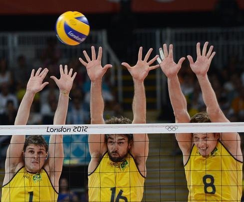 Imagens da final olmpica entre Brasil e Rssia