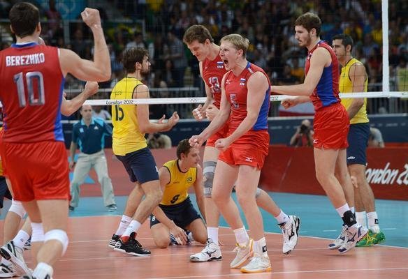 Imagens da final olmpica entre Brasil e Rssia