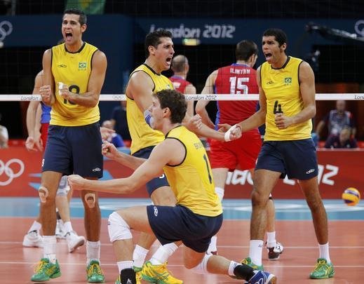 Imagens da final olmpica entre Brasil e Rssia