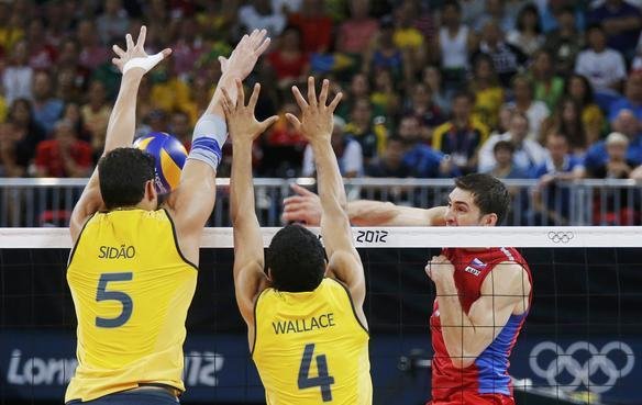 Imagens da final olmpica entre Brasil e Rssia