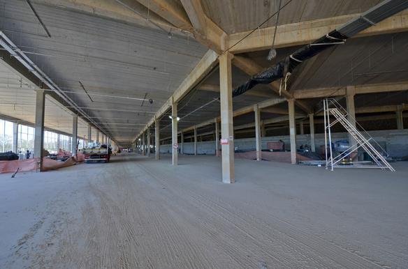 Imagens das obras no Novo Mineiro 