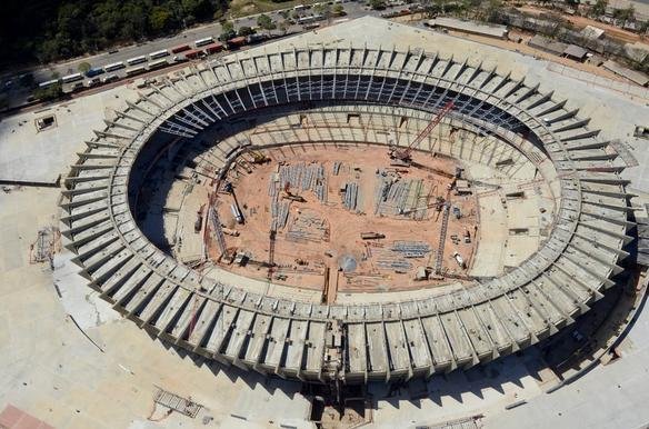 Fotos areas do Novo Mineiro, que est com 78% das obras concludas