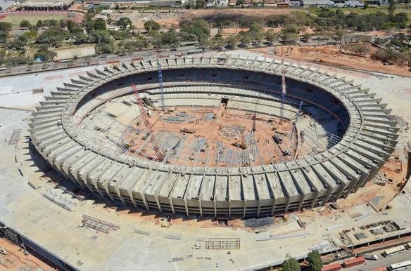Fotos areas do Novo Mineiro, que est com 78% das obras concludas