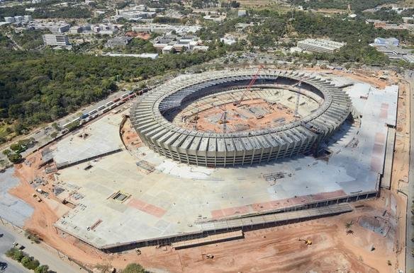 Fotos areas do Novo Mineiro, que est com 78% das obras concludas