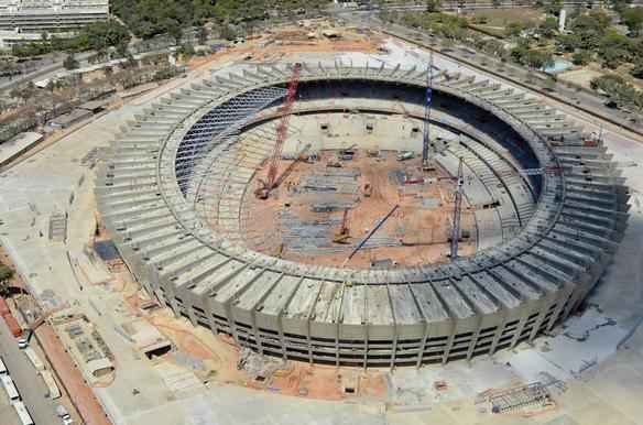 Fotos areas do Novo Mineiro, que est com 78% das obras concludas