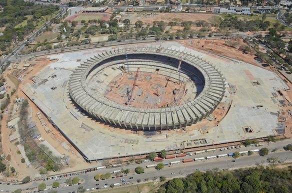 Fotos areas do Novo Mineiro, que est com 78% das obras concludas