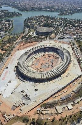 Fotos areas do Novo Mineiro, que est com 78% das obras concludas