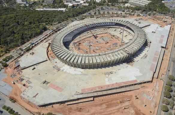 Fotos areas do Novo Mineiro, que est com 78% das obras concludas