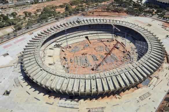 Fotos areas do Novo Mineiro, que est com 78% das obras concludas