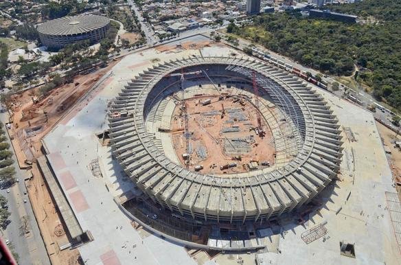 Fotos areas do Novo Mineiro, que est com 78% das obras concludas