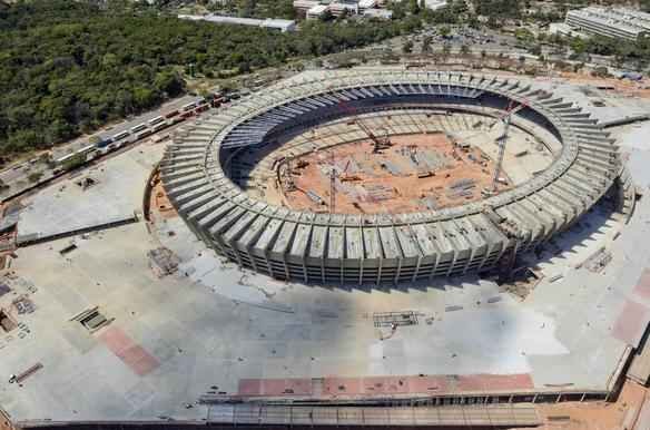 Fotos areas do Novo Mineiro, que est com 78% das obras concludas