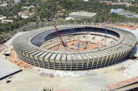 Fotos areas do Novo Mineiro, que est com 78% das obras concludas