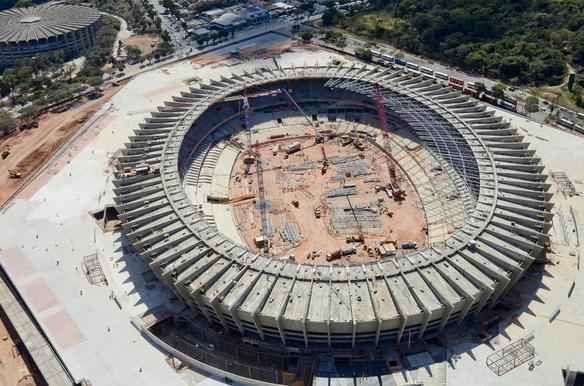 Fotos areas do Novo Mineiro, que est com 78% das obras concludas
