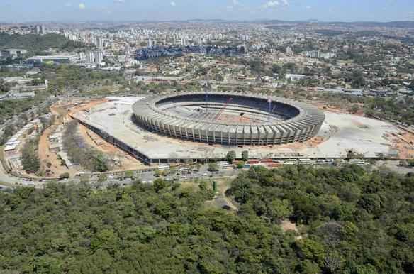 Fotos areas do Novo Mineiro, que est com 78% das obras concludas