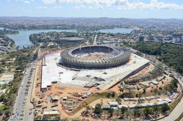 Fotos areas do Novo Mineiro, que est com 78% das obras concludas