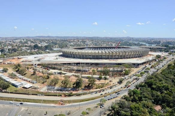 Fotos areas do Novo Mineiro, que est com 78% das obras concludas