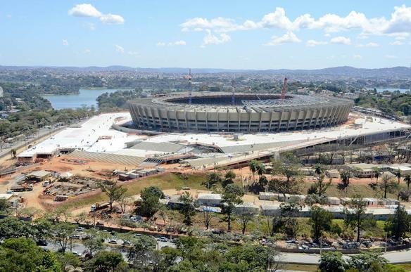 Fotos areas do Novo Mineiro, que est com 78% das obras concludas