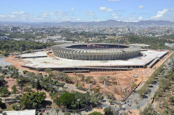 Fotos areas do Novo Mineiro, que est com 78% das obras concludas