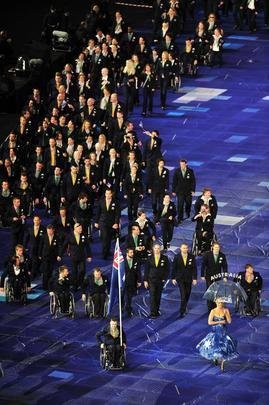 Delegaes desfilam na abertura dos Jogos Paralmpicos de Londres - 29/08