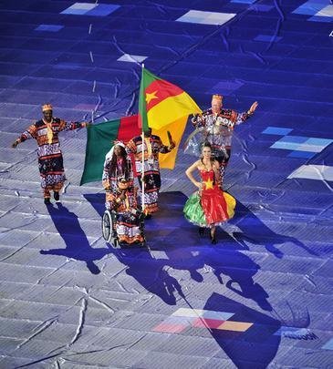 Delegaes desfilam na abertura dos Jogos Paralmpicos de Londres - 29/08