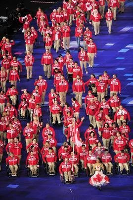 Delegaes desfilam na abertura dos Jogos Paralmpicos de Londres - 29/08