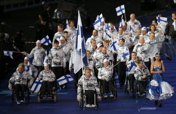 Delegaes desfilam na abertura dos Jogos Paralmpicos de Londres - 29/08