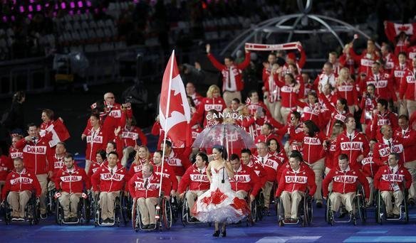 Delegaes desfilam na abertura dos Jogos Paralmpicos de Londres - 29/08
