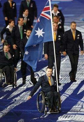 Delegaes desfilam na abertura dos Jogos Paralmpicos de Londres - 29/08