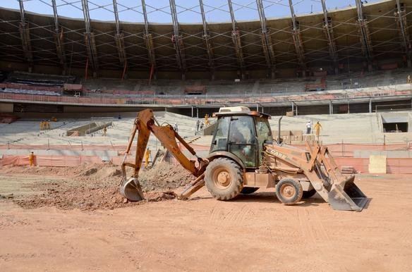 Secopa divulgou nesta quarta-feira novas fotos das obras de modernizao do Mineiro