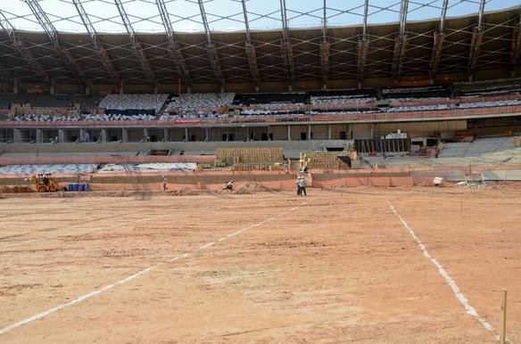Secopa divulgou nesta quarta-feira novas fotos das obras de modernizao do Mineiro
