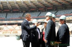 J�r�me Valcke visita as obras do Mineir�o