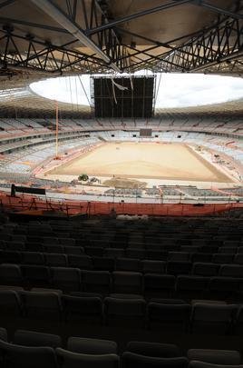 Imagens exclusivas das obras no Mineiro nesta quinta-feira (08/11/2012)