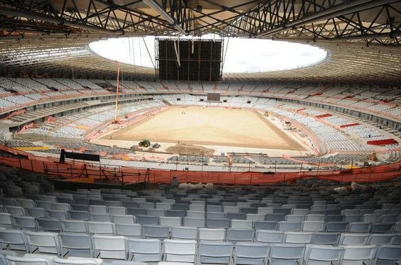 Imagens exclusivas das obras no Mineiro nesta quinta-feira (08/11/2012)