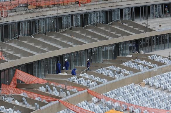 Imagens exclusivas das obras no Mineiro nesta quinta-feira (08/11/2012)