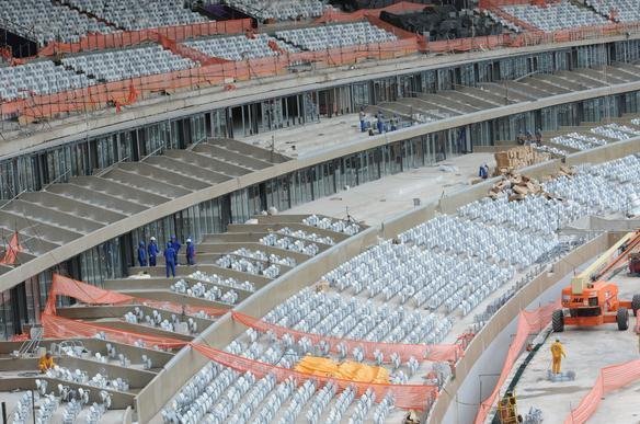 Imagens exclusivas das obras no Mineiro nesta quinta-feira (08/11/2012)