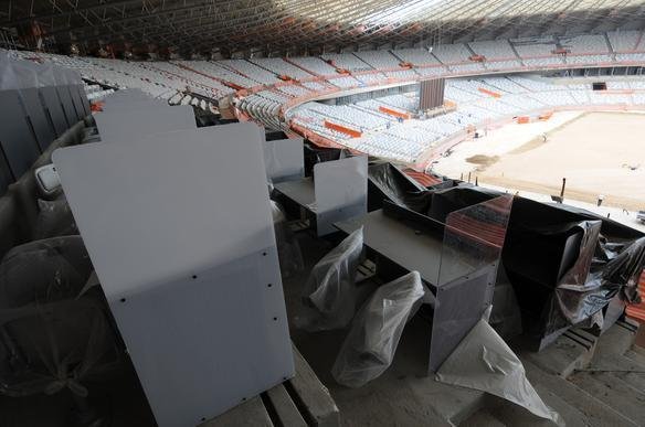 Imagens exclusivas das obras no Mineiro nesta quinta-feira (08/11/2012)