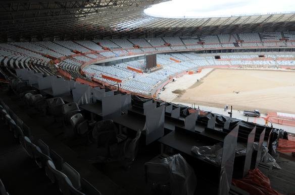 Imagens exclusivas das obras no Mineiro nesta quinta-feira (08/11/2012)