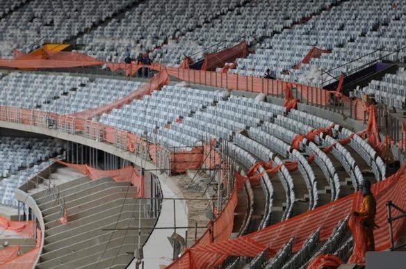 Imagens exclusivas das obras no Mineiro nesta quinta-feira (08/11/2012)