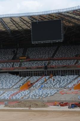 Imagens exclusivas das obras no Mineiro nesta quinta-feira (08/11/2012)