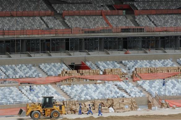 Imagens exclusivas das obras no Mineiro nesta quinta-feira (08/11/2012)