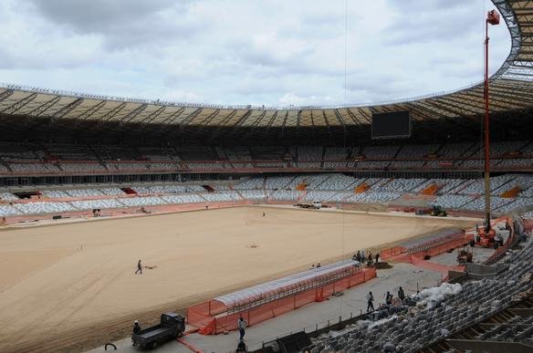 Imagens exclusivas das obras no Mineiro nesta quinta-feira (08/11/2012)
