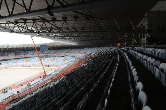 Imagens exclusivas das obras no Mineiro nesta quinta-feira (08/11/2012)