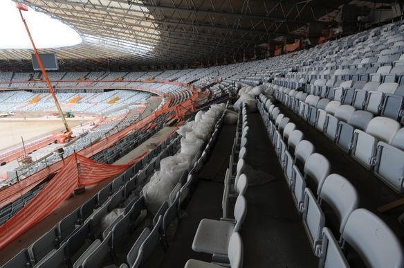 Imagens exclusivas das obras no Mineiro nesta quinta-feira (08/11/2012)