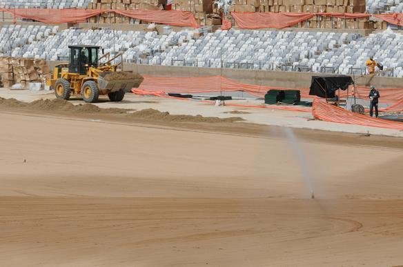 Imagens exclusivas das obras no Mineiro nesta quinta-feira (08/11/2012)