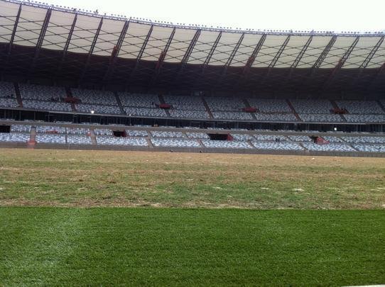 Viso geral do gramado